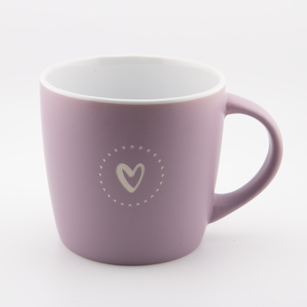 Herz | Tasse 17 Lila Tasse mit Herz-Design, ideal für christliche Geschenke und Marken auf mookho.de.